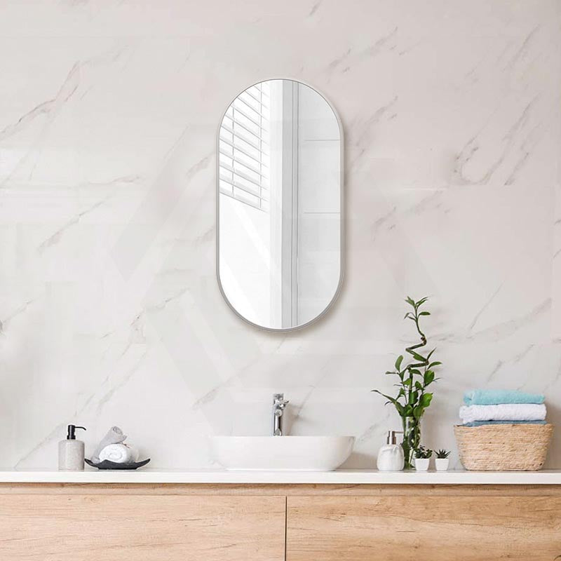 450/600/700/800/900/1200/1500mm Oval Framed Bathroom Mirror Wall Mounted Vertical or Horizontal Variant Colour Available