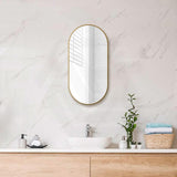 450/600/700/800/900/1200/1500mm Oval Framed Bathroom Mirror Wall Mounted Vertical or Horizontal Variant Colour Available
