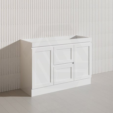 1200mm Miami Plywood Freestanding Single/Double Vanity Matt White Shaker Hampton Style