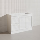 1200mm Miami Plywood Freestanding Single/Double Vanity Matt White Shaker Hampton Style