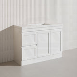 1200mm Miami Plywood Freestanding Single/Double Vanity Matt White Shaker Hampton Style