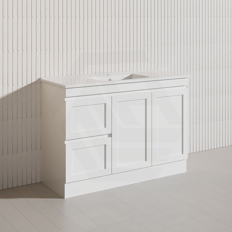 1200mm Miami Plywood Freestanding Single/Double Vanity Matt White Shaker Hampton Style