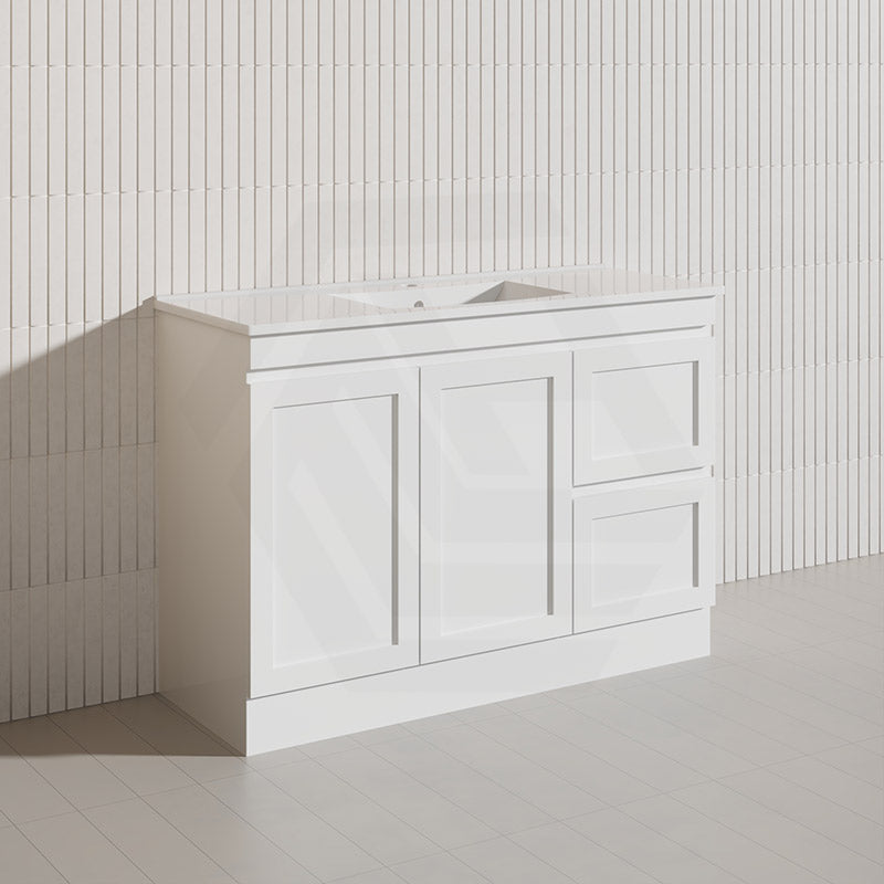 1200mm Miami Plywood Freestanding Single/Double Vanity Matt White Shaker Hampton Style