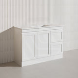 1200mm Miami Plywood Freestanding Single/Double Vanity Matt White Shaker Hampton Style
