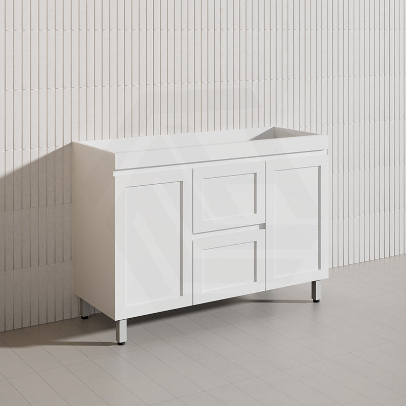 1200mm Miami Plywood Freestanding Single/Double Vanity Matt White Shaker Hampton Style