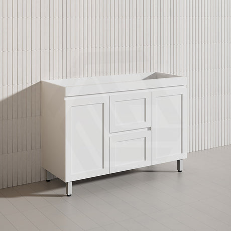 1200mm Miami Plywood Freestanding Single/Double Vanity Matt White Shaker Hampton Style