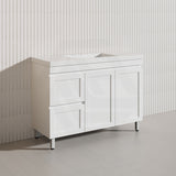 1200mm Miami Plywood Freestanding Single/Double Vanity Matt White Shaker Hampton Style