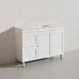 1200mm Miami Plywood Freestanding Single/Double Vanity Matt White Shaker Hampton Style