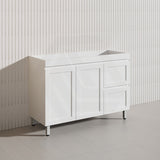 1200mm Miami Plywood Freestanding Single/Double Vanity Matt White Shaker Hampton Style
