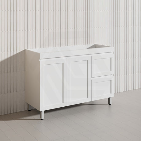 1200mm Miami Plywood Freestanding Single/Double Vanity Matt White Shaker Hampton Style