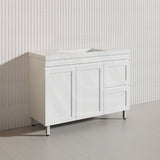 1200mm Miami Plywood Freestanding Single/Double Vanity Matt White Shaker Hampton Style