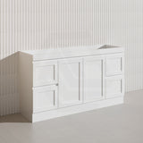 1500mm Miami Plywood Freestanding Single/Double Vanity Matt White Shaker Hampton Style
