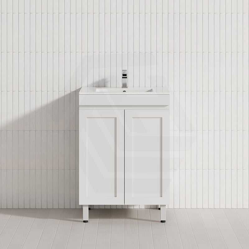 600-1500mm Miami Plywood Freestanding with Legs Bathroom Vanity MATT WHITE Shaker Hampton Style Doors Drawers Cabinet