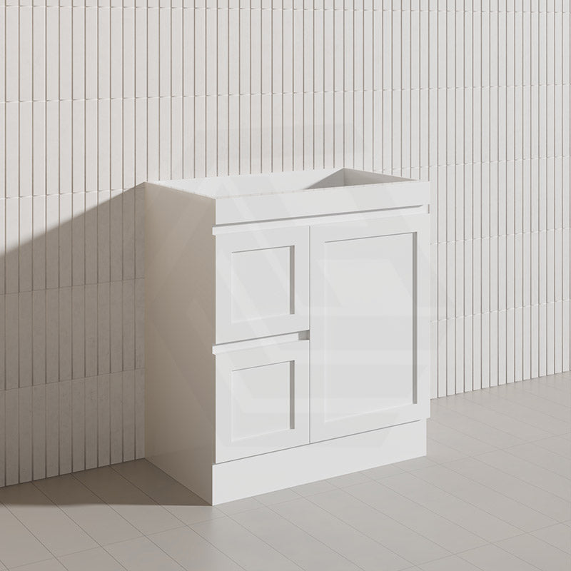 750mm Miami Plywood Freestanding Vanity Matt White Shaker Hampton Style