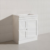 750mm Miami Plywood Freestanding Vanity Matt White Shaker Hampton Style