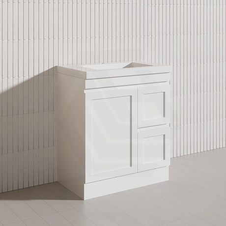 750mm Miami Plywood Freestanding Vanity Matt White Shaker Hampton Style