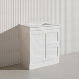 750mm Miami Plywood Freestanding Vanity Matt White Shaker Hampton Style