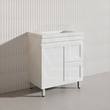 750mm Miami Plywood Freestanding Vanity Matt White Shaker Hampton Style