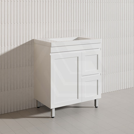 750mm Miami Plywood Freestanding Vanity Matt White Shaker Hampton Style