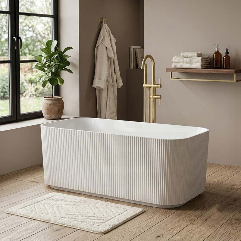 ABS Milano Freestanding Rectangular Bathtub NO Overflow 1500/1700mm - Variant Colour Available