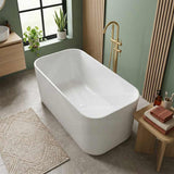 ABS Milano Freestanding Rectangular Bathtub NO Overflow 1500/1700mm - Variant Colour Available