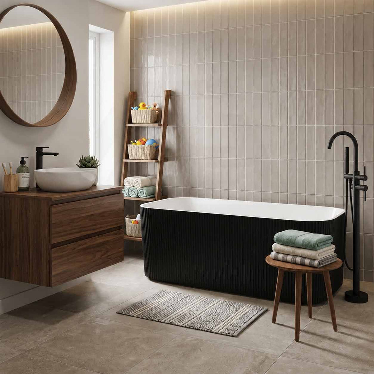 ABS Milano Freestanding Rectangular Bathtub NO Overflow 1500/1700mm - Variant Colour Available
