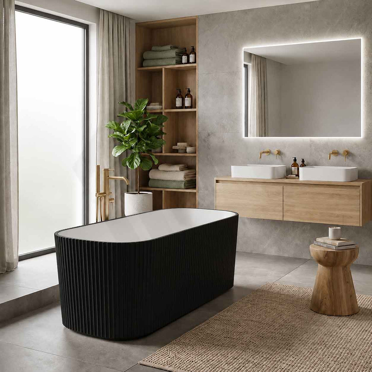 ABS Milano Freestanding Rectangular Bathtub NO Overflow 1500/1700mm - Variant Colour Available