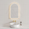 450/600mm Arch Framed LED Mirror Touch Sensor Variant Colour Available