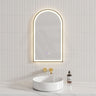 450/600mm Arch Framed LED Mirror Touch Sensor Variant Colour Available