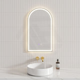450/600mm Arch Framed LED Mirror Touch Sensor Variant Colour Available