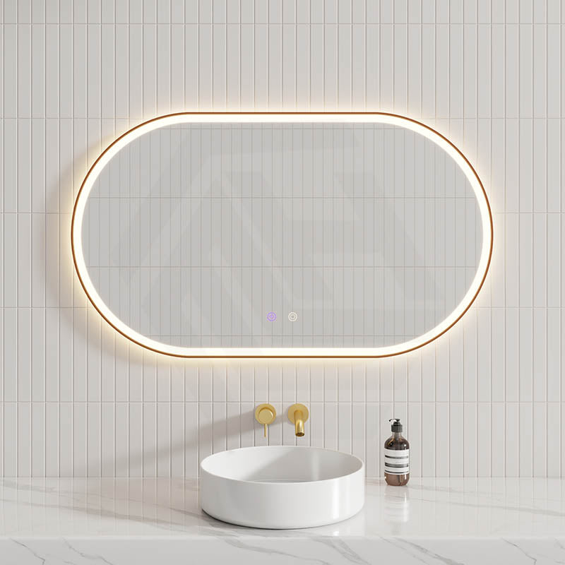 450/600/900/1200/1500mm Oval Framed LED Mirror Touch Sensor Vertical/Horizontal Variant Colour Available