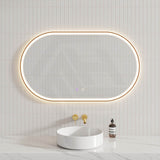 450/600/900/1200/1500mm Oval Framed LED Mirror Touch Sensor Vertical/Horizontal Variant Colour Available