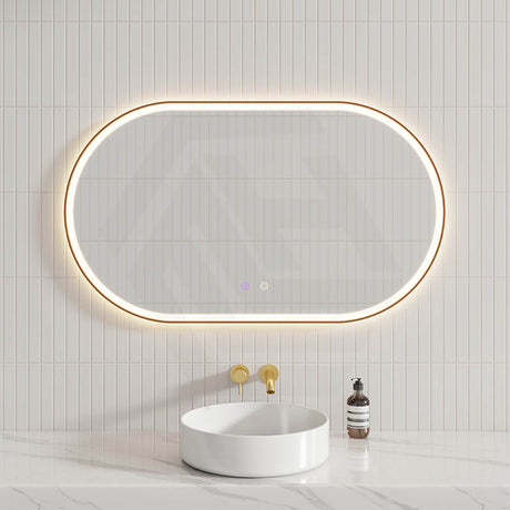 450/600/900/1200/1500mm Oval Framed LED Mirror Touch Sensor Vertical/Horizontal Variant Colour Available