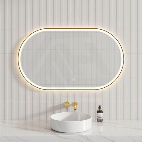 450/600/900/1200/1500mm Oval Framed LED Mirror Touch Sensor Vertical/Horizontal Variant Colour Available