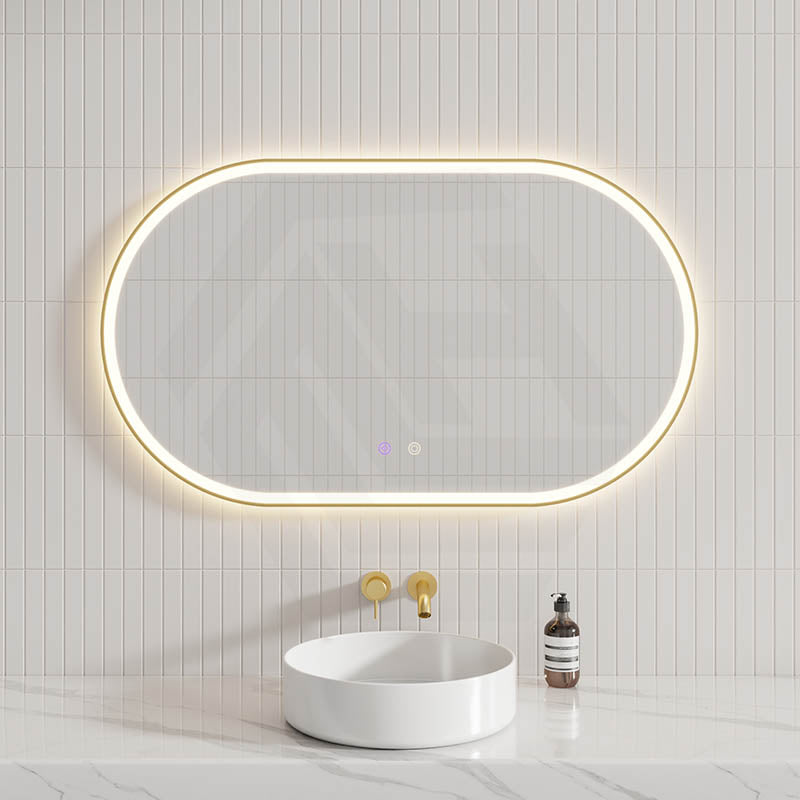 450/600/900/1200/1500mm Oval Framed LED Mirror Touch Sensor Vertical/Horizontal Variant Colour Available