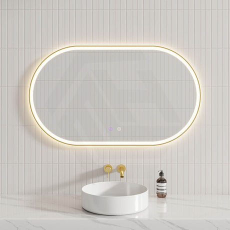 450/600/900/1200/1500mm Oval Framed LED Mirror Touch Sensor Vertical/Horizontal Variant Colour Available