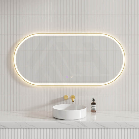 450/600/900/1200/1500mm Oval Framed LED Mirror Touch Sensor Vertical/Horizontal Variant Colour Available