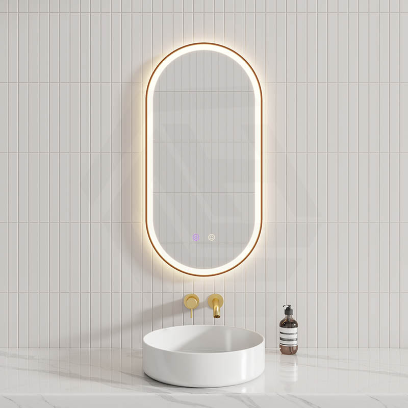 450/600/900/1200/1500mm Oval Framed LED Mirror Touch Sensor Vertical/Horizontal Variant Colour Available
