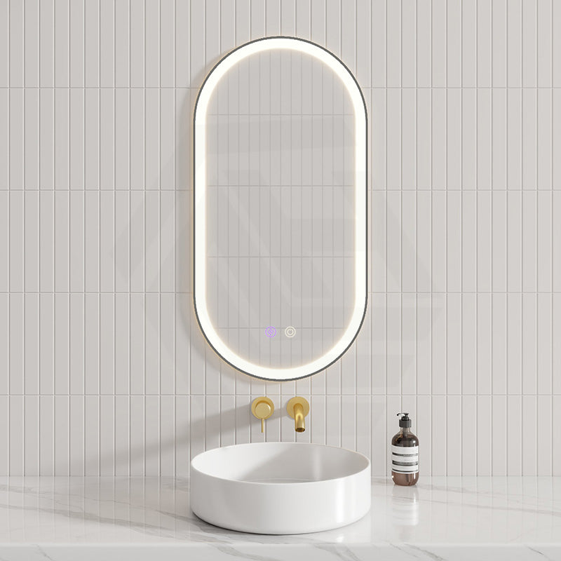 450/600/900/1200/1500mm Oval Framed LED Mirror Touch Sensor Vertical/Horizontal Variant Colour Available