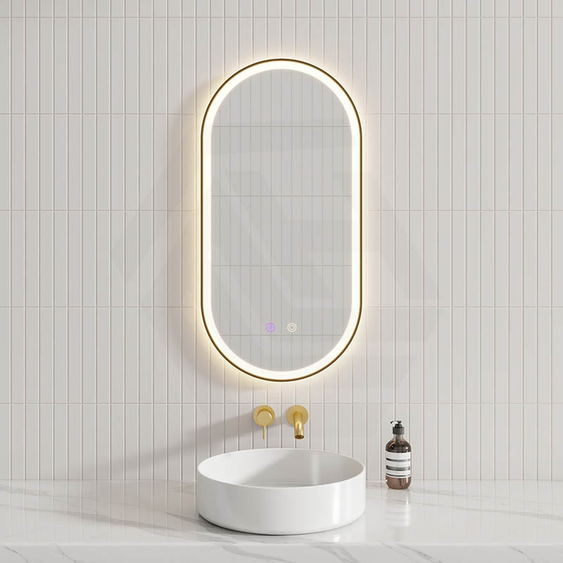 450/600/900/1200/1500mm Oval Framed LED Mirror Touch Sensor Vertical/Horizontal Variant Colour Available