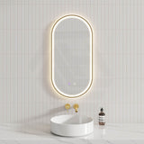 450/600/900/1200/1500mm Oval Framed LED Mirror Touch Sensor Vertical/Horizontal Variant Colour Available