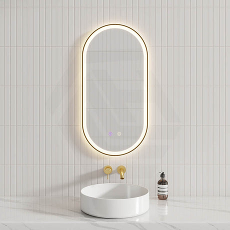 450/600/900/1200/1500mm Oval Framed LED Mirror Touch Sensor Vertical/Horizontal Variant Colour Available