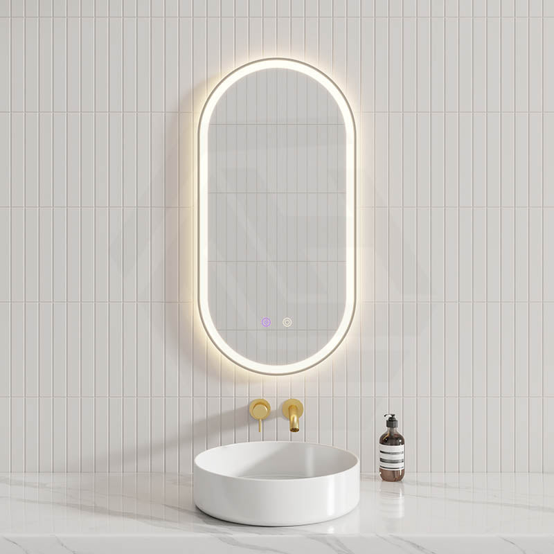 450/600/900/1200/1500mm Oval Framed LED Mirror Touch Sensor Vertical/Horizontal Variant Colour Available