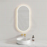 450/600/900/1200/1500mm Oval Framed LED Mirror Touch Sensor Vertical/Horizontal Variant Colour Available