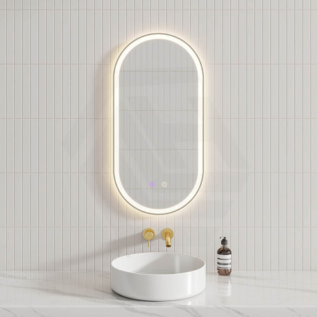 450/600/900/1200/1500mm Oval Framed LED Mirror Touch Sensor Vertical/Horizontal Variant Colour Available