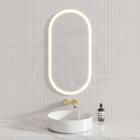 450/600/900/1200/1500mm Oval Framed LED Mirror Touch Sensor Vertical/Horizontal Variant Colour Available