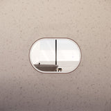 600x900mm Oval Brushed Copper Framed LED Mirror Touch Sensor Vertical or Horizontal
