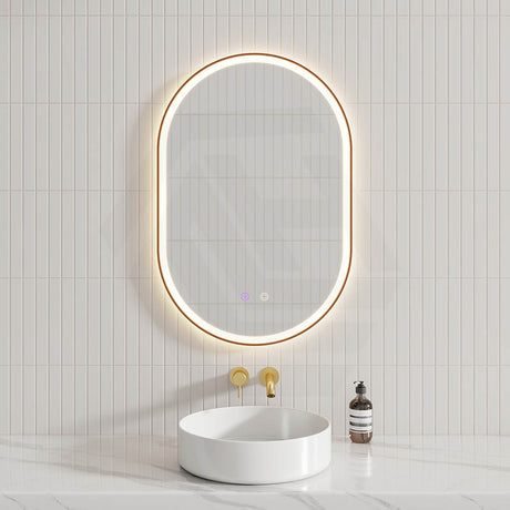 450/600/900/1200/1500mm Oval Framed LED Mirror Touch Sensor Vertical/Horizontal Variant Colour Available