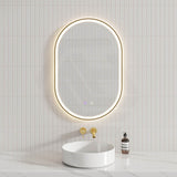 450/600/900/1200/1500mm Oval Framed LED Mirror Touch Sensor Vertical/Horizontal Variant Colour Available