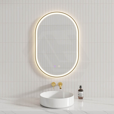 450/600/900/1200/1500mm Oval Framed LED Mirror Touch Sensor Vertical/Horizontal Variant Colour Available